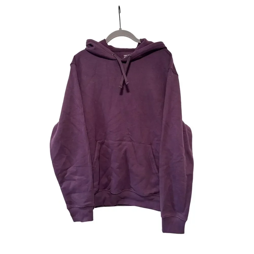 Tek Gear Ultrasoft Fleece Pullover Hoodie M Purple - Picture 2 of 7